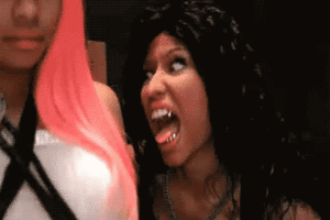 Nicki Minaj GIF. Artiesten Gifs Nicki minaj Haters gaan haten 