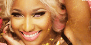 Nicki Minaj GIF. Artiesten Gifs Nicki minaj Lachend Lach 