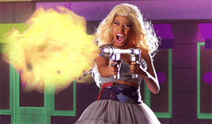 Nicki Minaj GIF. Artiesten Gifs Nicki minaj Nas Gelijk aan mijn zijde 