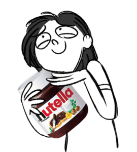 Nutella GIF. Anime Liefde Eten en drinken Gifs Nutella Ik houd nutella Kinderboerderij In liefde met nutella 