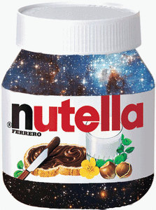 Nutella GIF. Eten en drinken Chocolade Ruimte Kleuren Gifs Nutella Heelal Ferrero 