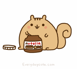 Nutella GIF. Eten en drinken Eekhoorn Gifs Nutella Glimlach Zoet Vet 