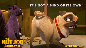 Mopshond GIF. Dieren Gifs Mopshond Marionet 