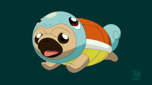 Mopshond GIF. Dieren Gifs Mopshond Likken Snel 