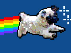 Mopshond GIF. Dieren Gifs Mopshond Marionet 
