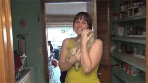 Baby GIF. Dieren Baby Gifs Hond Mopshond Trekken 