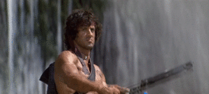 Rambo GIF. Films en series Rambo Gifs Upvote Eerste Bloodvote 