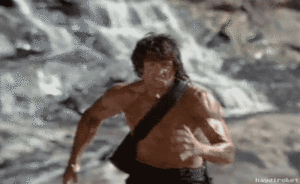 Rambo GIF. Film Films en series Rambo Gifs Filmsterren Sylvester stallone 