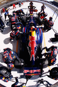 Red Bull GIF. Eten en drinken Austin Gifs Red bull Pitstop F1 Sebastian vettel Formule een Pitcrew Ons gp 
