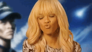 Rihanna GIF. Artiesten Rihanna Kus Gifs  