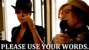 Rihanna GIF. Artiesten Rihanna Gifs Geen Nee 