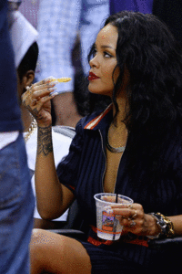 Rihanna GIF. Artiesten Rihanna Gifs Het+eten 
