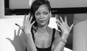 Rihanna GIF. Artiesten Schattig Rihanna Gifs Gelukkig Lachend 