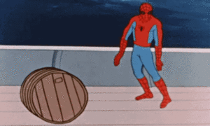 Spiderman GIF. Kunst Spiderman Films en series Gifs Spotprent 
