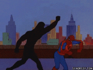 Spiderman GIF. Spiderman Liefde Films en series Kus Gifs Zoet Stad Vriendje Vriendin Andrew en emma 