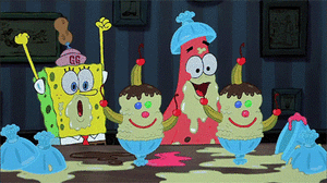Spongebob GIF. Spongebob Ananas Films en series Winter Sneeuw Gifs Opgewonden Nickelodeon Spongebob squarepants Sneeuwt 
