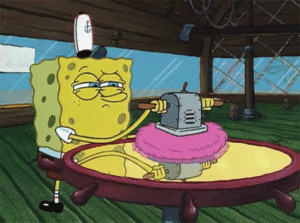 Spongebob GIF. Spongebob Films en series Gifs Reactie Ze zijn zo wit Niet racistisch maar 