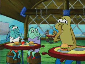 Spongebob GIF. Spongebob Films en series Blauw Gifs Ja Octo Oh my god Zo Plaats 