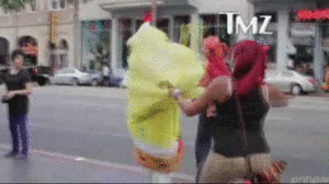 Spongebob GIF. Spongebob Films en series Gifs Gevecht Mislukken 