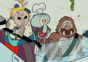 Spongebob GIF. Spongebob Karate Films en series Gifs Spongebob squarepants Zanderig Zandige wangen Karate choppers 