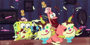 Spongebob GIF. Spongebob Films en series Tv Gezicht Patrick Zwart Gifs Verdrietig Zwart en wit 