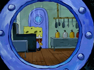 Spongebob GIF. Spongebob Vis Films en series Memes Gifs Leven Triest maar waar Futiliteit 