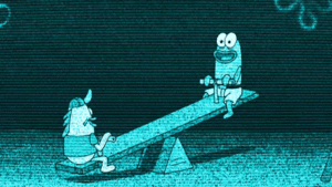 Spongebob GIF. Spongebob Films en series Avontuur Vrijdag de 13e Wow Gifs Leven Ongelukkig Skydiven Sensatie 
