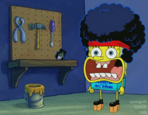 Spongebob GIF. Spongebob Films en series Gifs Persoonlijk Tekst bericht Binnenshuis is veel leuker 