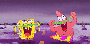 Spongebob GIF. Spongebob Films en series Patrick Gifs Onhandig Nyan cat Octo Patrick ster Spongebob square pants 