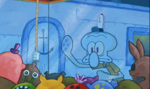 Spongebob GIF. Spongebob Televisie Films en series Gifs Spongebob squarepants Octo Seizoen 4 Octo tentakel Inktvis hout 