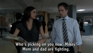 Suits GIF. Films en series Gifs Suits Mike ross 