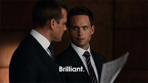 Suits GIF. Films en series Gifs Suits Usa network 