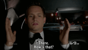 Suits GIF. Films en series Gifs Suits Usa network 