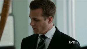 Suits GIF. Films en series Gifs Suits Mike ross 
