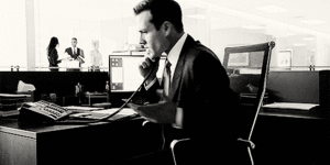 Suits GIF. Films en series Gifs Suits Glimlach Harvey specter 