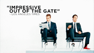 Suits GIF. Films en series Gifs Suits Past usa 