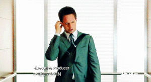 Suits GIF. Films en series Gifs Suits Usa network 