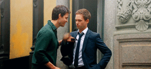 Suits GIF. Films en series Gifs Suits Louis litt Stront regenbogen 