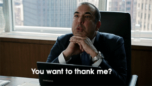 Suits GIF. Films en series Gifs Suits Meghan markle Rachel zane 