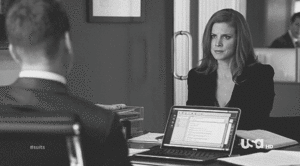 Suits GIF. Films en series Gifs Suits Meghan markle Rachel zane 