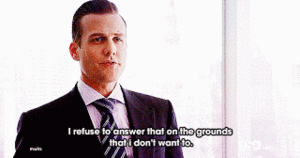 Suits GIF. Films en series Gifs Suits Harvey 
