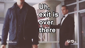 Suits GIF. Films en series Gifs Suits Donna paulsen 