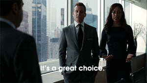 Suits GIF. Films en series Gifs Suits Sarah rafferty 