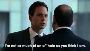 Suits GIF. Films en series Gifs Suits Mike ross Past usa 