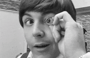 The Beatles GIF. Artiesten The beatles Gifs Eye roll Ringo starr 60s 