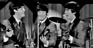 The Beatles GIF. Artiesten The beatles Gifs Eye roll Ringo starr 60s 