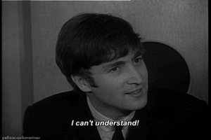 The Beatles GIF. Muziek Artiesten The beatles Gifs Wijnoogst Zwart en wit Paul mccartney 