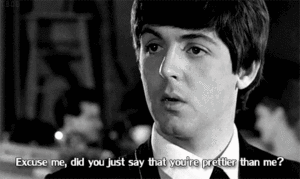 The Beatles GIF. Muziek Artiesten The beatles Gifs Zwart en wit Paul mccartney 