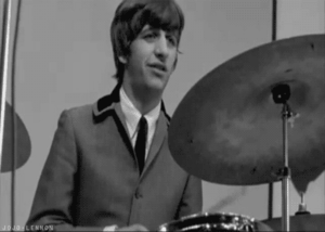 The Beatles GIF. Artiesten Film The beatles Gifs George harrison Ringo starr Paul mccartney John lennon Yellow subma 