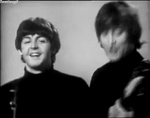 The Beatles GIF. Grappig Artiesten Sneeuw The beatles Gifs Ringo starr John lennon 